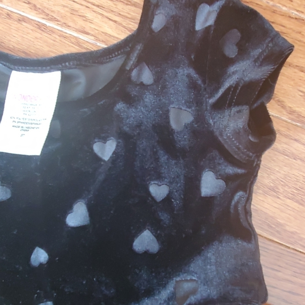 Girls black velvet dress wonder kids - Picture 4 of 7
